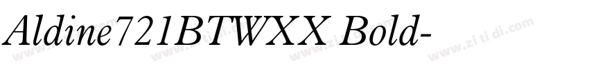 Aldine721BTWXX Bold字体转换
